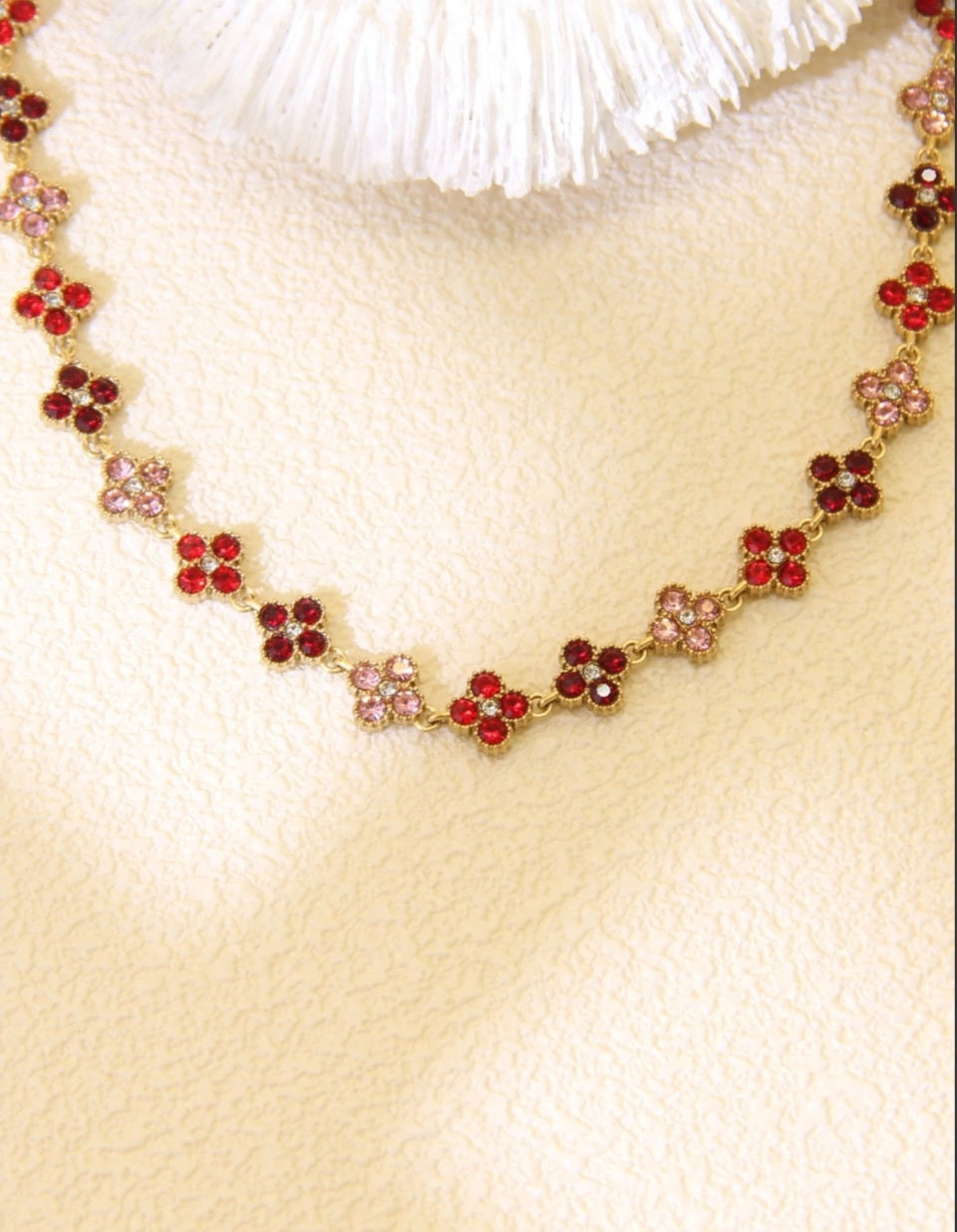 Collier Tesnim rouge