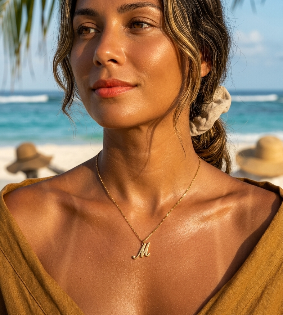 Collier lettre M