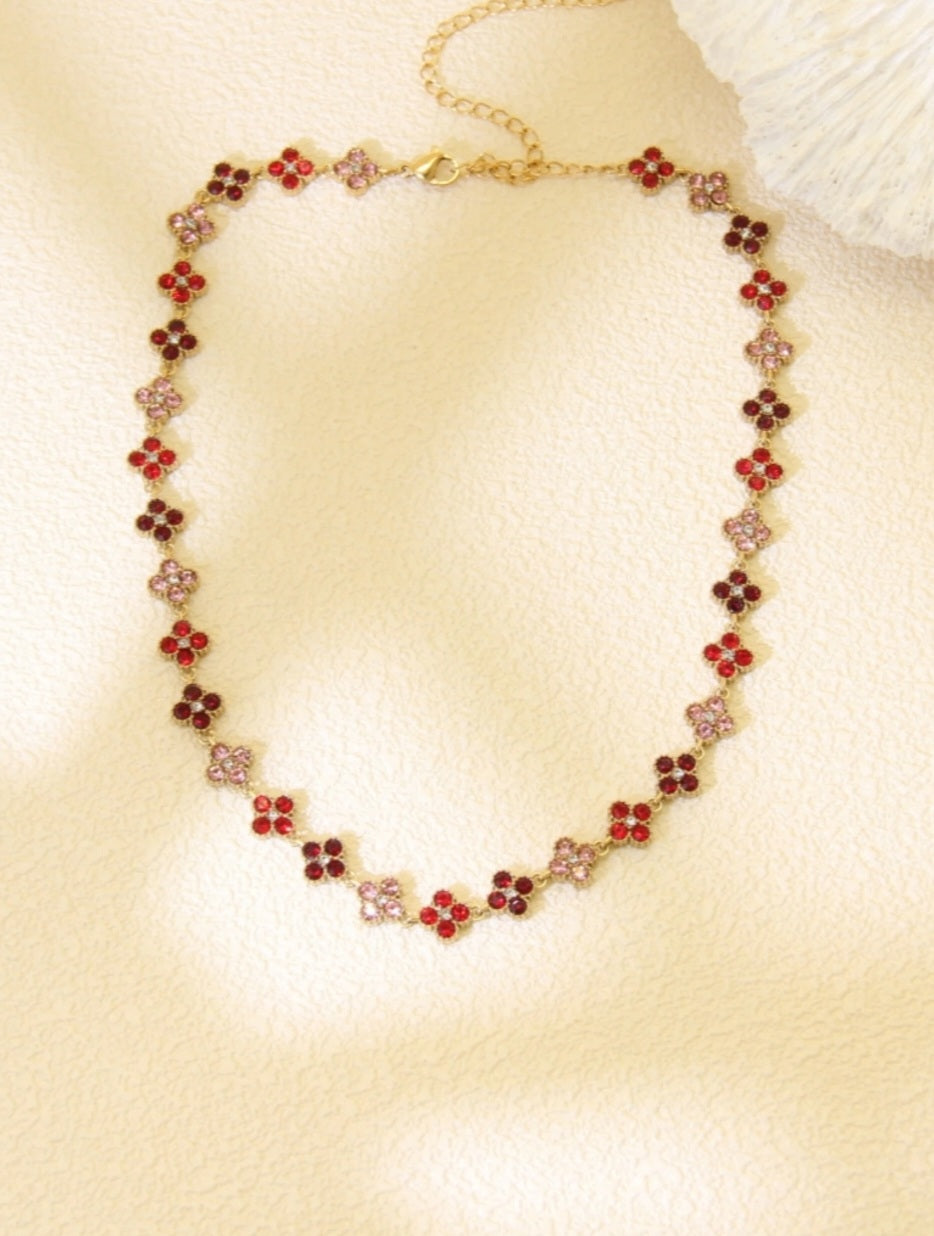 Collier Tesnim rouge