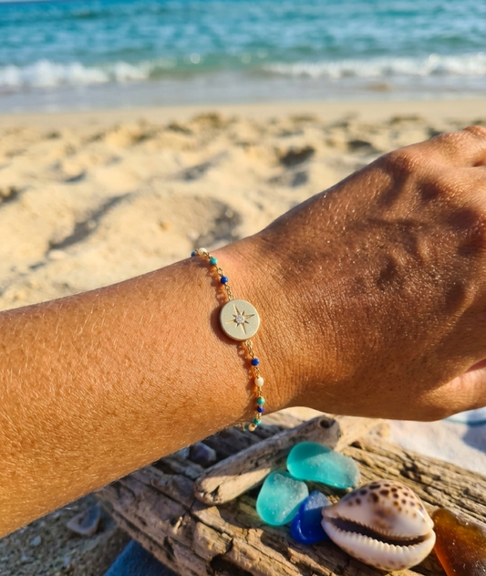 Bracelet Iris bleu