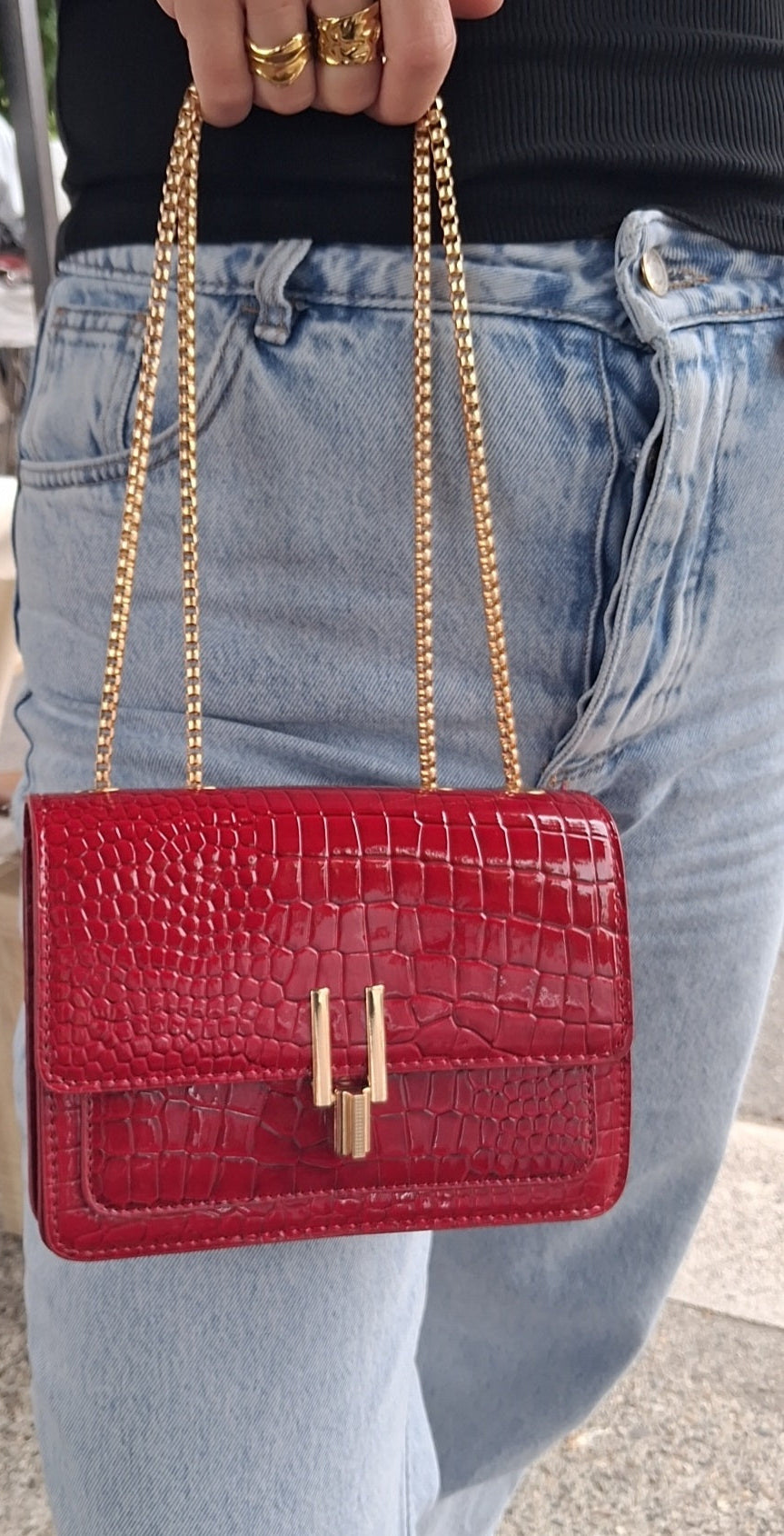 Sac à main OXANA rouge